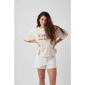 NEW SUNNY SOMEWHERE women's capri boyrfriend tee in beige